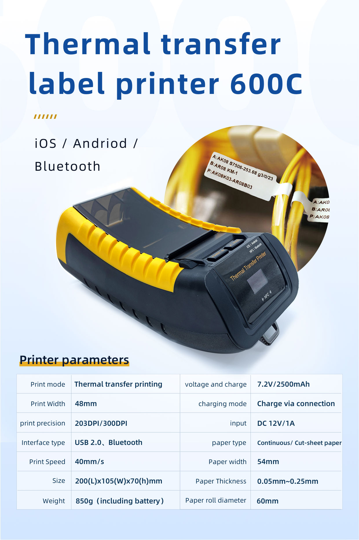 600C Parameter